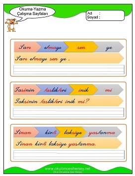 s sesi Grubu Çalışma Sayfaları